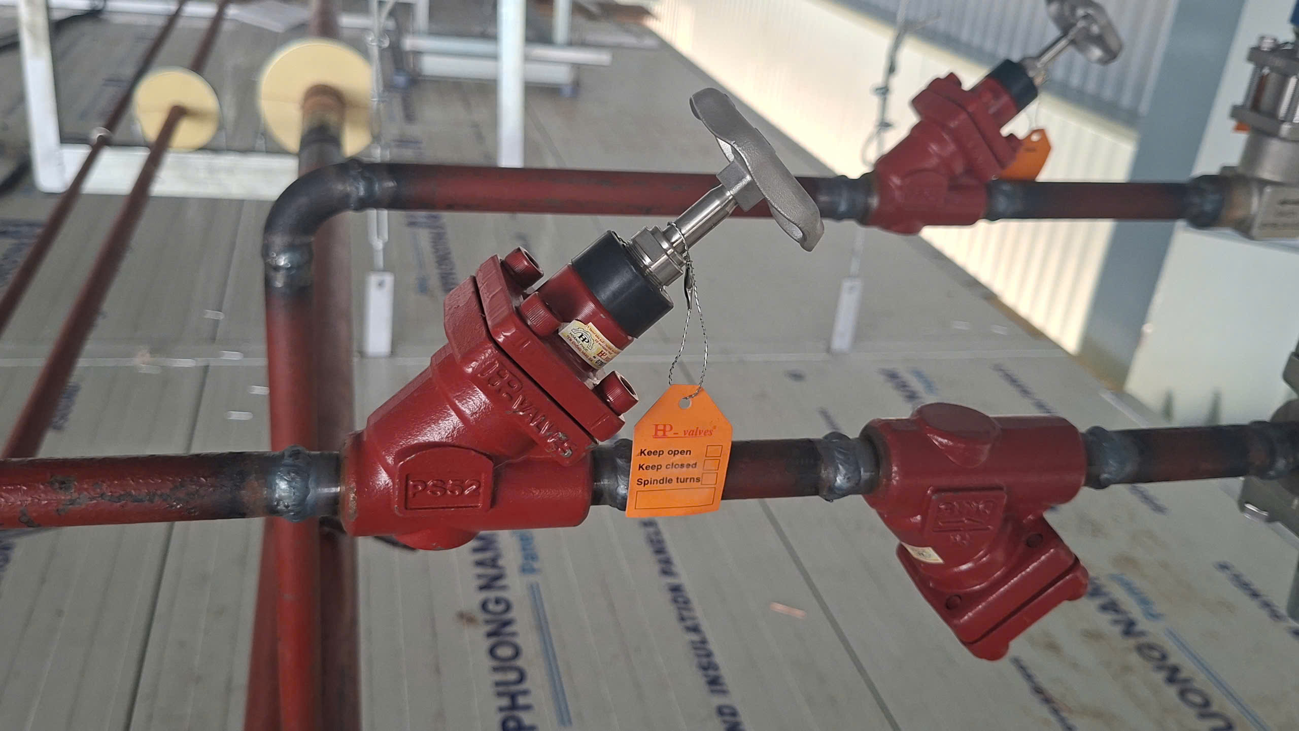 Van HP Valves lắp đặt thực tế trên hệ thống đường ống